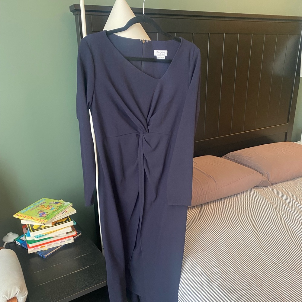 Seraphine knotted maternity midi dress Size 6
